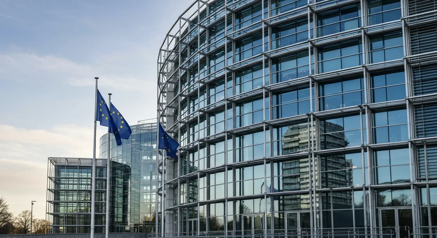 European Parliament building where Platform Work Directive was adopted