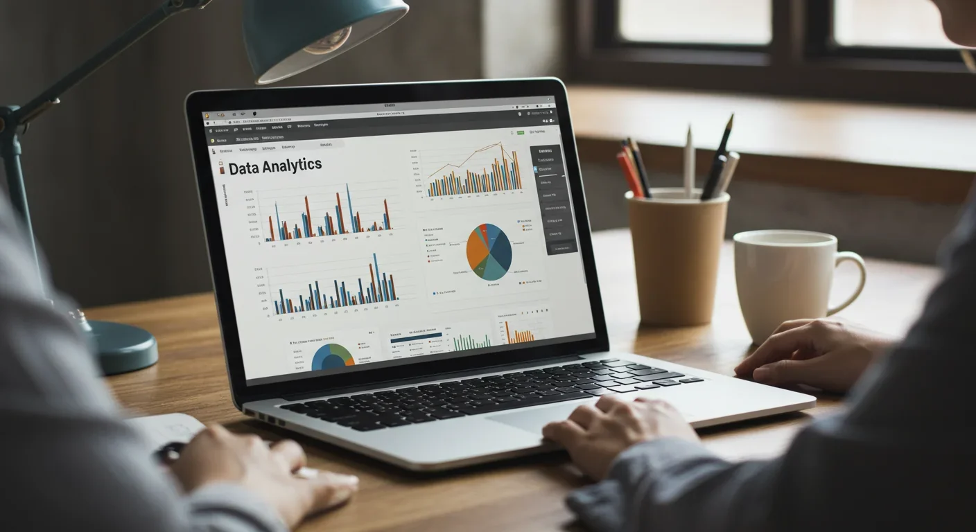Analytics dashboard showing user engagement metrics and data visualization