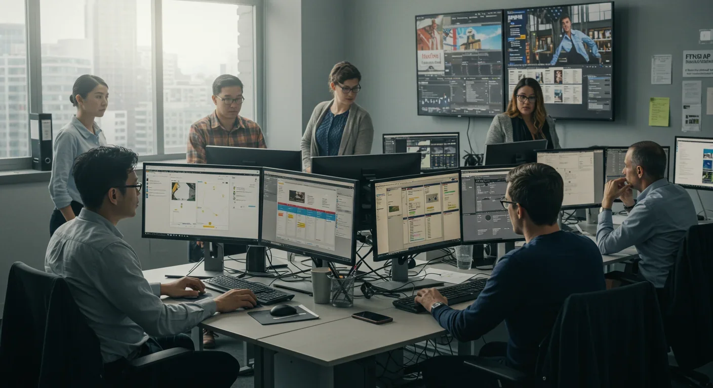 Fact-checkers using detection software and verification tools to identify deepfakes