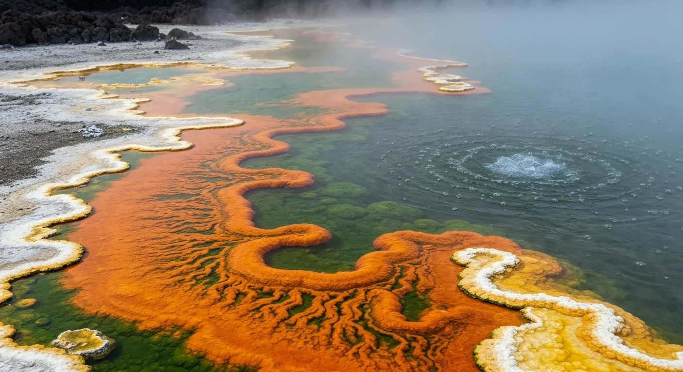 Microbial Teams Thriving in Boiling Acid Rewrite Life Rules