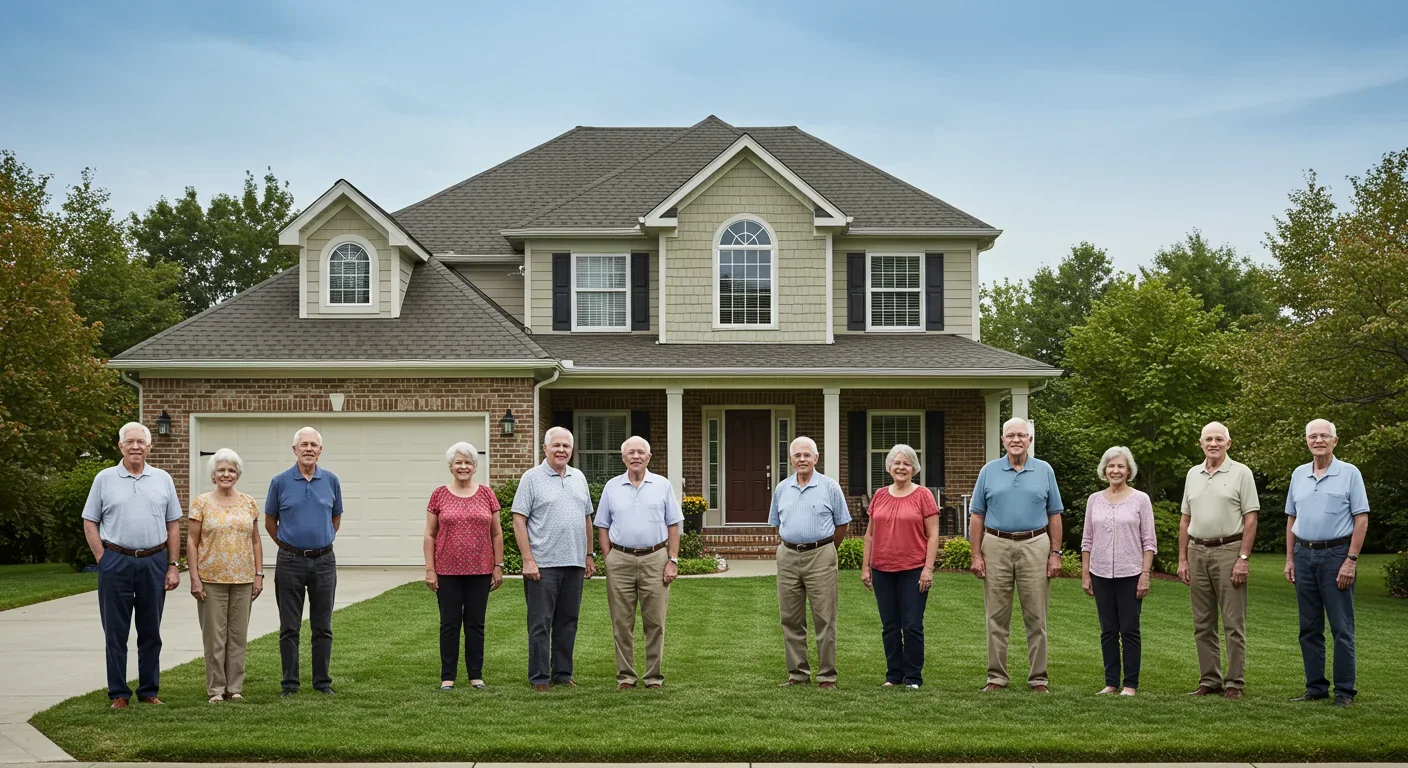 Group of millennials reviewing rental options and financial plans at coffee shop, strategizing housing solutions