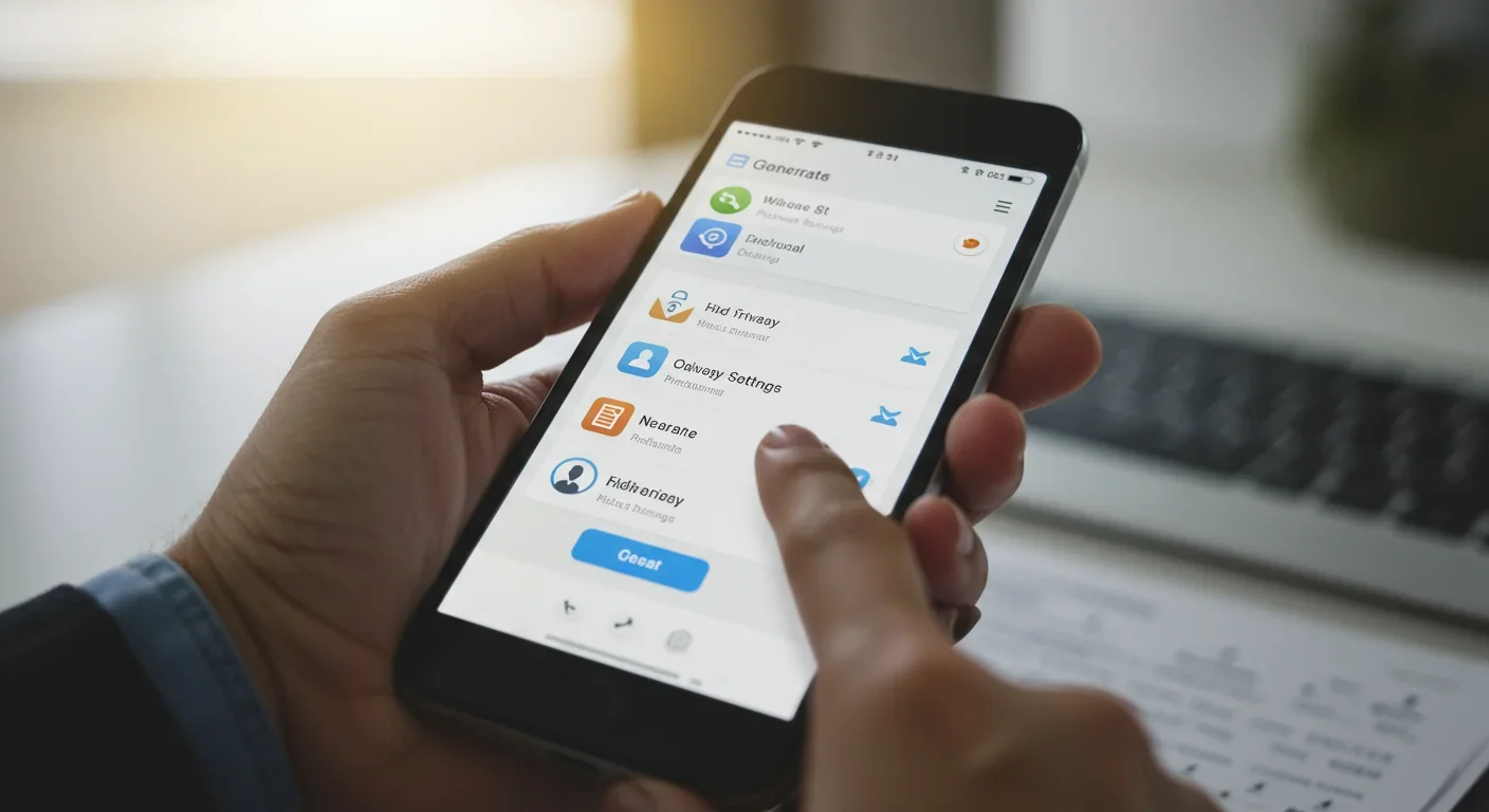 Smartphone displaying privacy settings representing limited effectiveness of opt-out measures