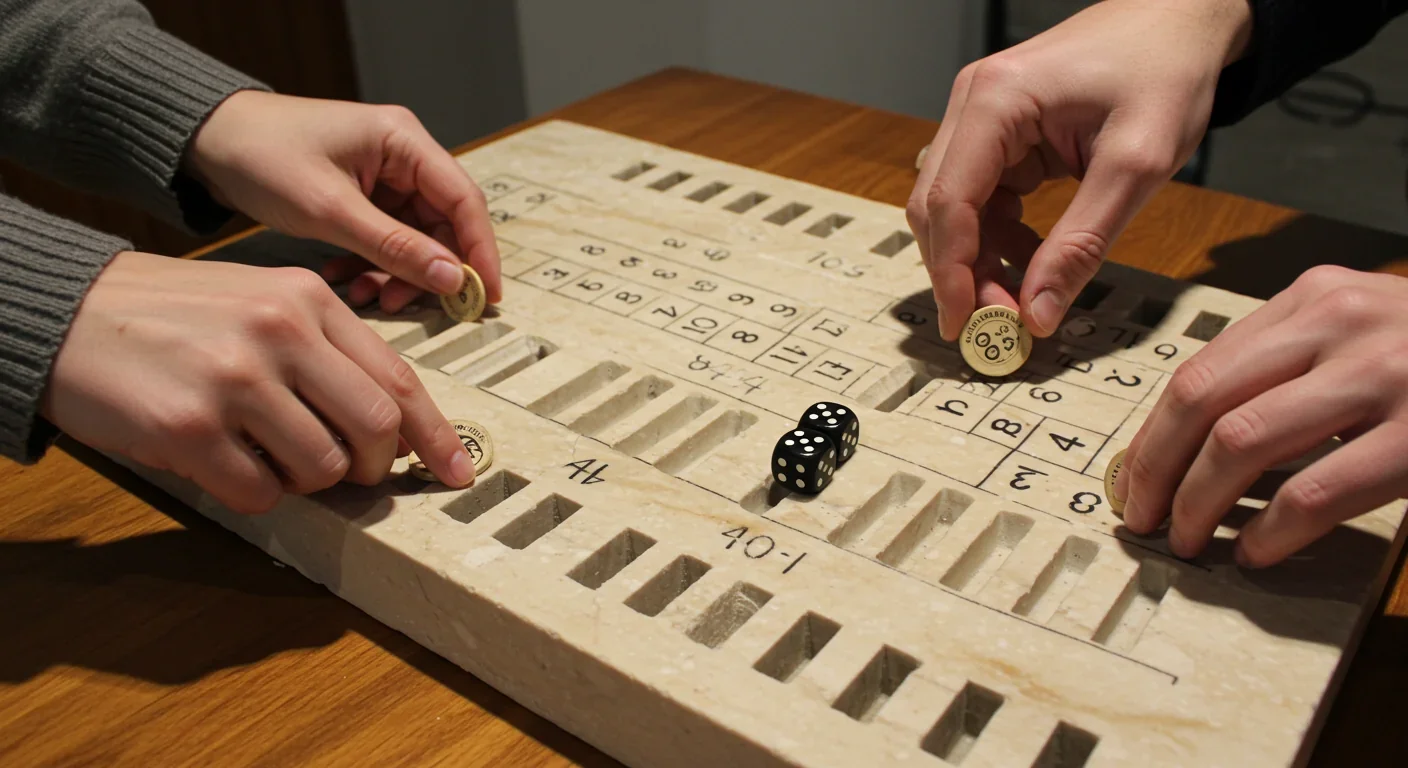 Ancient Athenian kleroterion device used for random selection